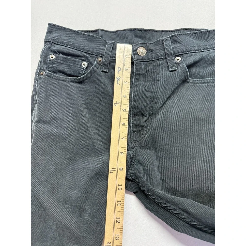 Levi's‎ 510 Jeans Mens 30x32 Black Dark Wash Denim Cotton Mid Rise Skinny Leg